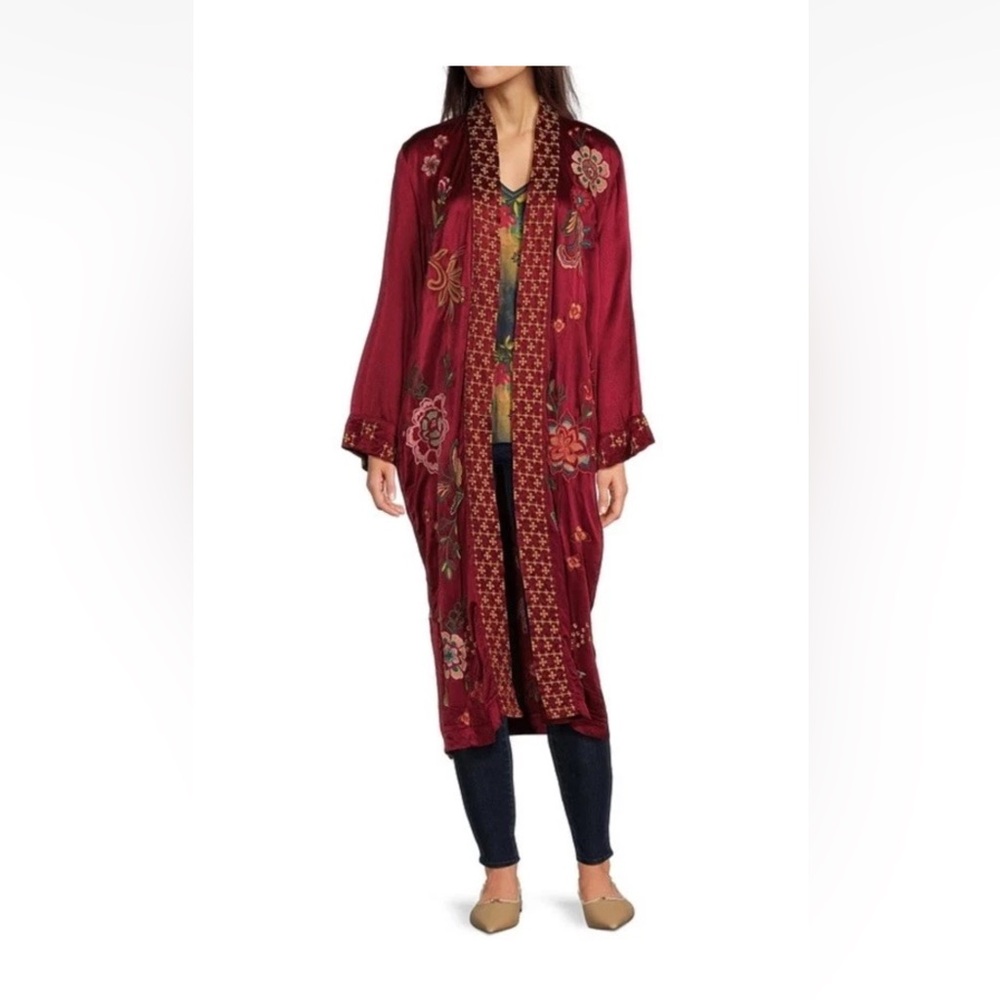 Johnny Was Messine Embroidered kimono size small